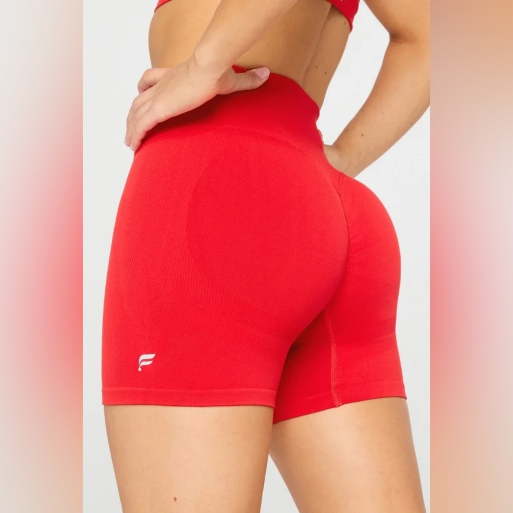 Fabletics Red Athletic Shorts